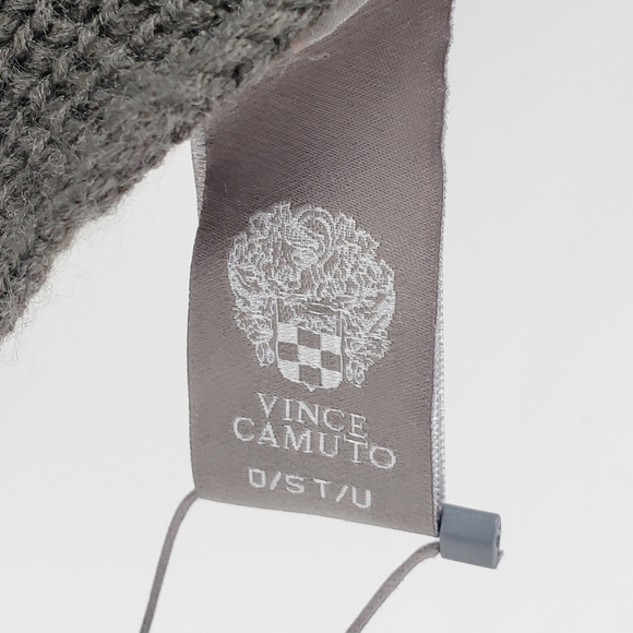 Vince Camuto | NWT Knit Scarf | Gray/Black - Picture 6 of 8
